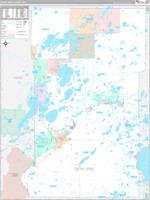 Crow Wing, Mn Wall Map Zip Code